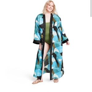 10. Fe Noel Mixed Paint Print Cover Up Dress